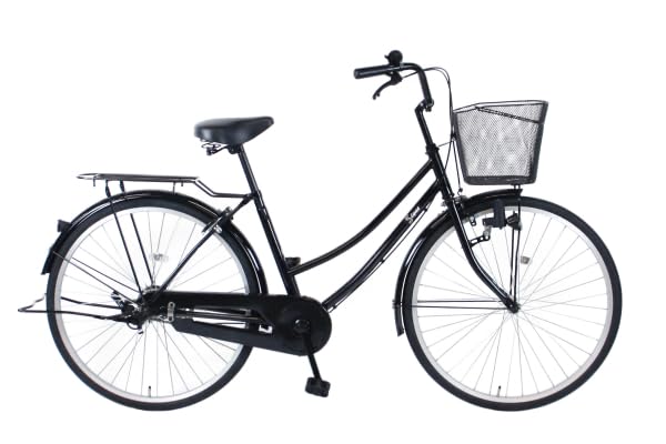 自転車 シティサイクル ママチャリ 26インチ cyma(サイマ) SIGNE W(シグネ W) ブラック 通学 通勤